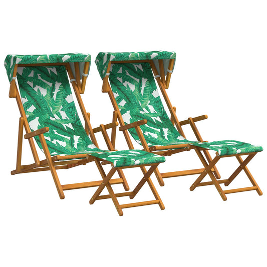 Deck Chair 4 pcs 3 Position Solid Eucalyptus Wood Leaf Pattern Deck Chair 4 pcs 3 Position Solid Eucalyptus Wood Leaf Pattern