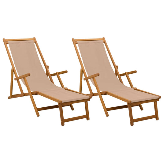 Folding Sun Lounger 2 pcs 3 Position Solid Eucalyptus Wood Folding Sun Lounger 2 pcs 3 Position Solid Eucalyptus Wood