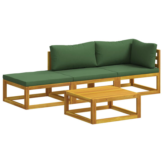 Sofa Set 4 pcs Natural Solid Acacia Wood Sofa Set 4 pcs Natural Solid Acacia Wood