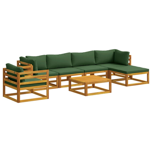 Sofa Set 7 pcs Natural Solid Acacia Wood Sofa Set 7 pcs Natural Solid Acacia Wood