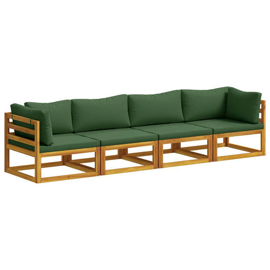 Sofa Set 4 pcs Natural Solid Acacia Wood Sofa Set 4 pcs Natural Solid Acacia Wood