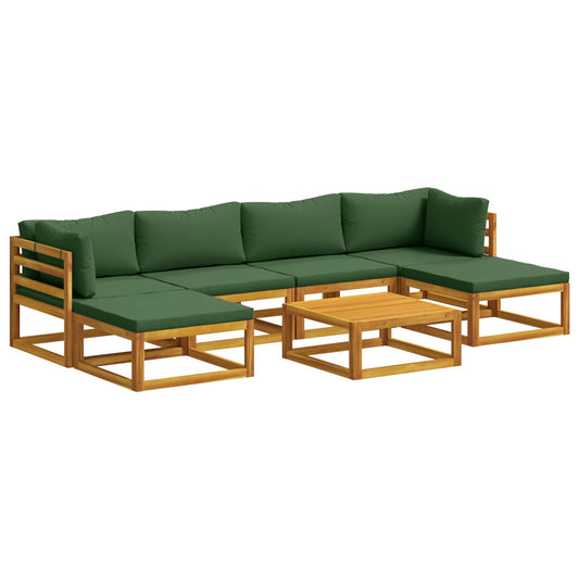 Sofa Set 7 pcs Natural Solid Acacia Wood Sofa Set 7 pcs Natural Solid Acacia Wood