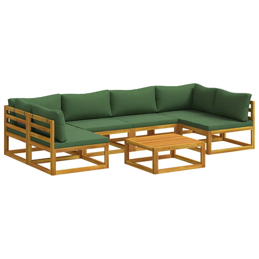 Sofa Set 7 pcs Natural Solid Acacia Wood Sofa Set 7 pcs Natural Solid Acacia Wood