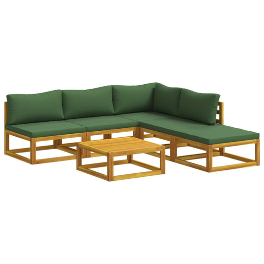 Sofa Set 6 pcs Natural Solid Acacia Wood Sofa Set 6 pcs Natural Solid Acacia Wood
