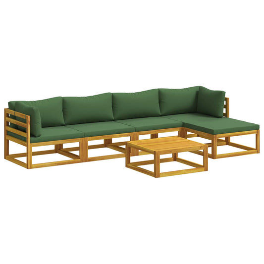 Sofa Set 6 pcs Natural Solid Acacia Wood Sofa Set 6 pcs Natural Solid Acacia Wood