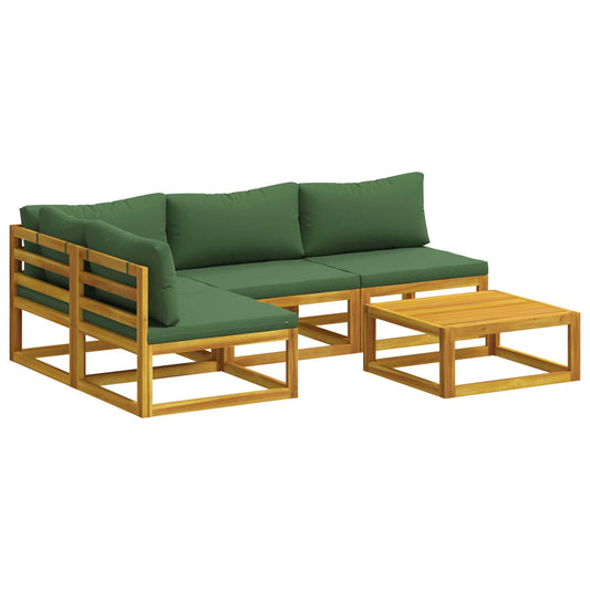 Sofa Set 5 pcs Natural Solid Acacia Wood Sofa Set 5 pcs Natural Solid Acacia Wood