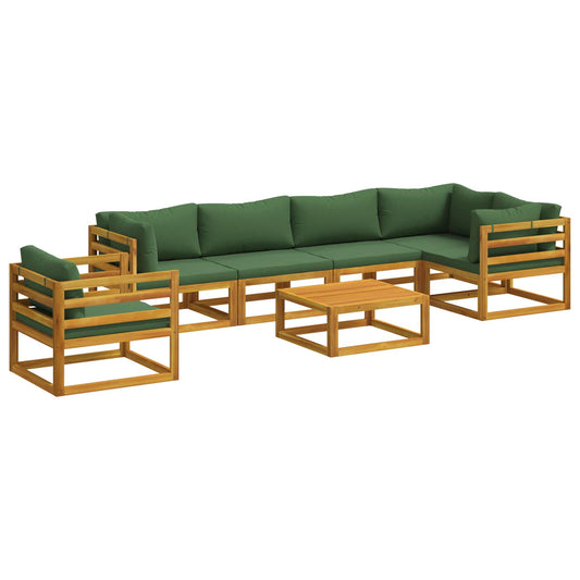 Sofa Set 7 pcs Natural Solid Acacia Wood Sofa Set 7 pcs Natural Solid Acacia Wood