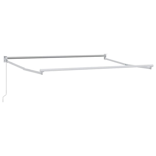 Manual Retractable Awning Frame White 3 x 2 m Aluminium Manual Retractable Awning Frame White 3 x 2 m Aluminium