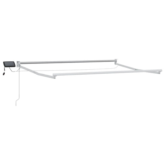 Electric Retractable Awning Frame White 3.5 x 2.5 m Aluminium Electric Retractable Awning Frame White 3.5 x 2.5 m Aluminium