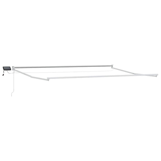 Electric Retractable Awning Frame White 4 x 3 m Aluminium Electric Retractable Awning Frame White 4 x 3 m Aluminium