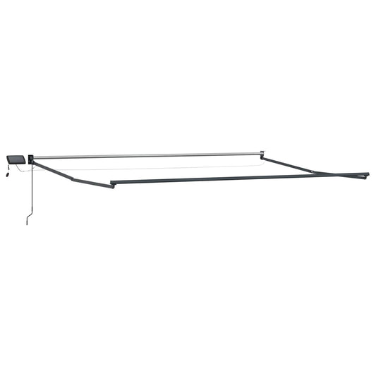 Electric Retractable Awning Frame Anthracite 4 x 3 m Aluminium Electric Retractable Awning Frame Anthracite 4 x 3 m Aluminium