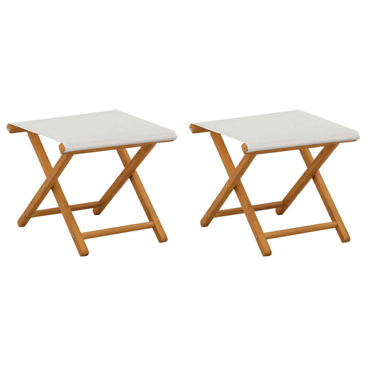 Deck Chair 2 pcs Solid Eucalyptus Wood Cream Deck Chair 2 pcs Solid Eucalyptus Wood Cream