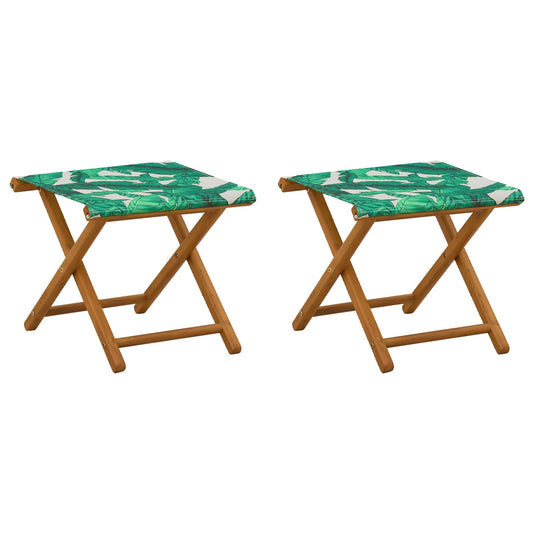 Deck Chair 2 pcs Solid Eucalyptus Wood Leaf Pattern Deck Chair 2 pcs Solid Eucalyptus Wood Leaf Pattern