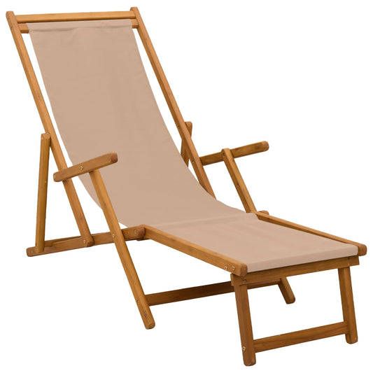 Folding Sun Lounger 3 Position Solid Eucalyptus Wood Taupe Folding Sun Lounger 3 Position Solid Eucalyptus Wood Taupe