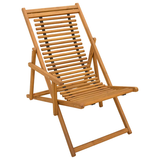 Deck Chair 3 Position Solid Eucalyptus Wood Natural Deck Chair 3 Position Solid Eucalyptus Wood Natural