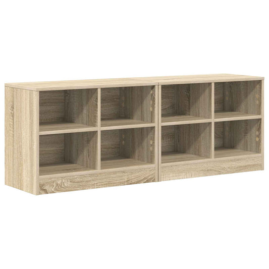 Bed Cabinet 2 pcs Sonoma Oak 66 x 33 x 48 cm Engineered Wood Bed Cabinet 2 pcs Sonoma Oak 66 x 33 x 48 cm Engineered Wood