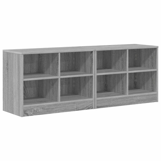 Bed Cabinet 2 pcs Grey Sonoma 66 x 33 x 48 cm Engineered Wood Bed Cabinet 2 pcs Grey Sonoma 66 x 33 x 48 cm Engineered Wood