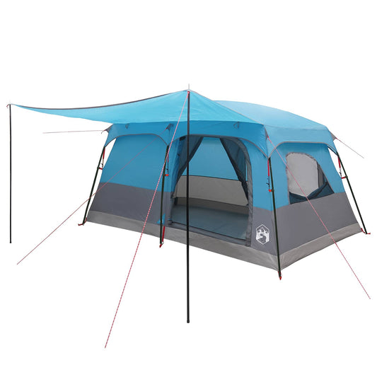 Family Tent 10-Person Blue Polyester and Steel Family Tent 10-Person Blue Polyester and Steel
