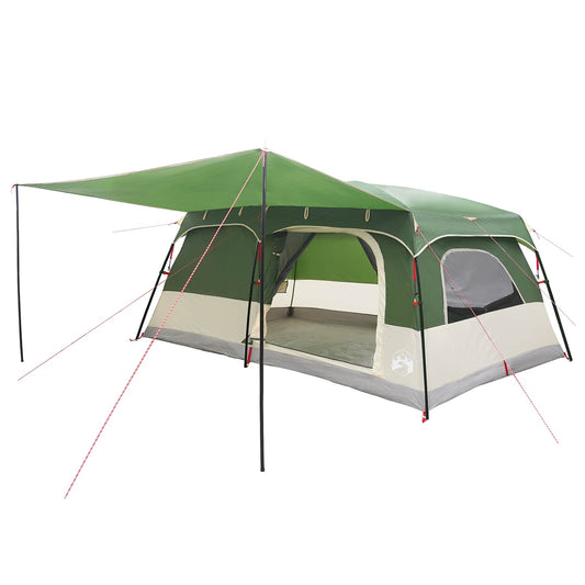 Family Tent 14-Person Green Polyester and Steel Family Tent 14-Person Green Polyester and Steel