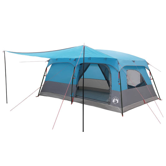 Family Tent 14-Person Blue Polyester and Steel Family Tent 14-Person Blue Polyester and Steel