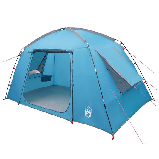 Cabin Tent 4-Person Blue Polyester Cabin Tent 4-Person Blue Polyester