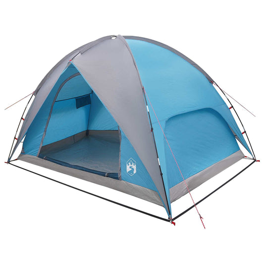 Camping Tent with Rainfly Water-resistant 4-Person Blue Camping Tent with Rainfly Water-resistant 4-Person Blue