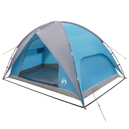 Camping Tent with Rainfly Water-resistant 4-Person Blue Camping Tent with Rainfly Water-resistant 4-Person Blue