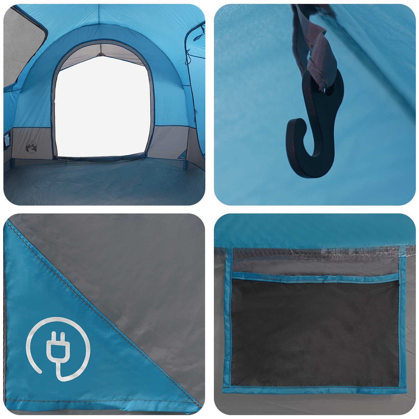 Tailgate Tent with Rainfly Water-resistant Blue