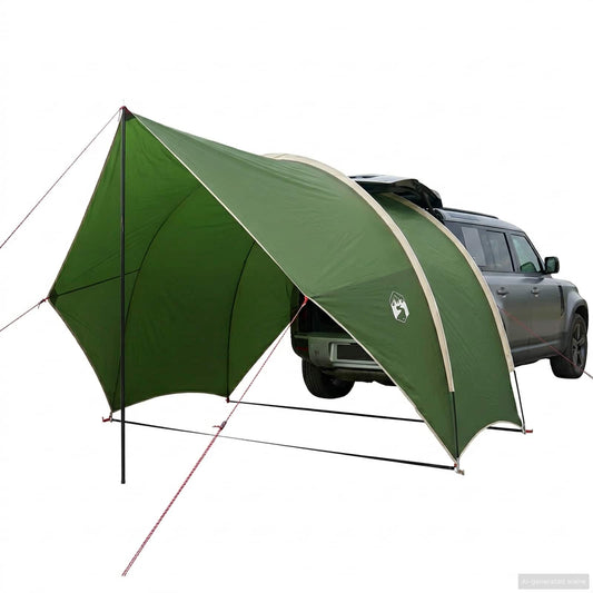 Tailgate Awning Water-resistant 405 x 280 x 220 cm Green Tailgate Awning Water-resistant 405 x 280 x 220 cm Green