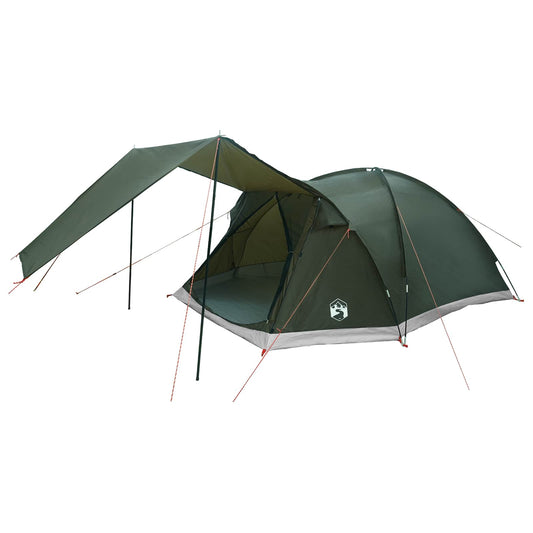 Cabin Tent with Roof Army green 6-Person Polyester and Steel Cabin Tent with Roof Army green 6-Person Polyester and Steel