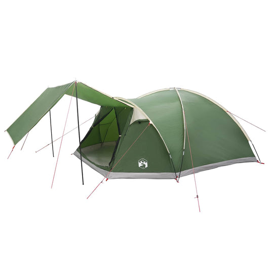 Cabin Tent with Roof Green 8-Person Polyester and Steel Cabin Tent with Roof Green 8-Person Polyester and Steel
