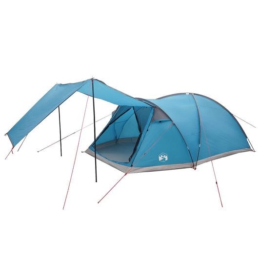 Cabin Tent with Roof Blue 8-Person Polyester and Steel Cabin Tent with Roof Blue 8-Person Polyester and Steel