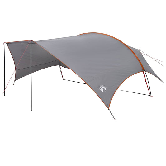 Camping Tarp Water-resistant Grey and Orange 695 x 580 x 200 cm Camping Tarp Water-resistant Grey and Orange 695 x 580 x 200 cm
