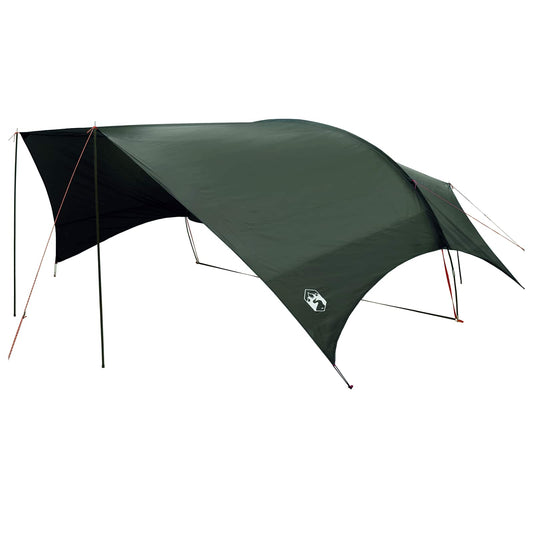 Camping Tarp Water-resistant Army Green 695 x 580 x 200 cm Camping Tarp Water-resistant Army Green 695 x 580 x 200 cm