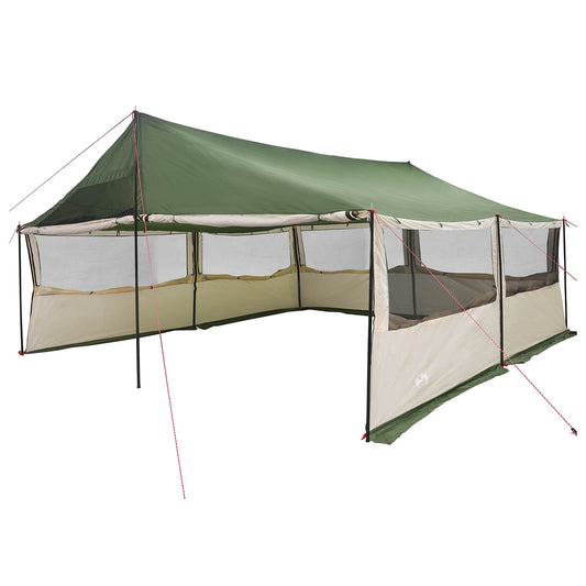 Family Tent Green 600 x 400 x 268 cm Polyester and Steel Family Tent Green 600 x 400 x 268 cm Polyester and Steel