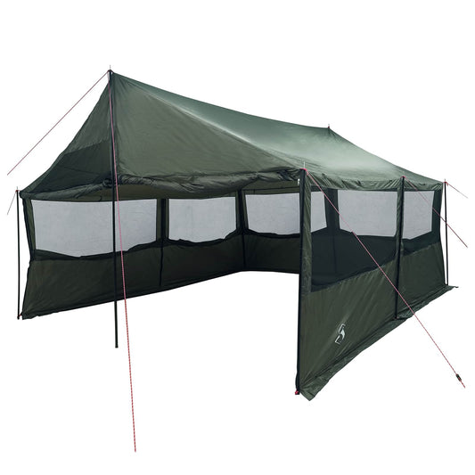 Family Tent Army green 600 x 400 x 268 cm Polyester and Steel Family Tent Army green 600 x 400 x 268 cm Polyester and Steel
