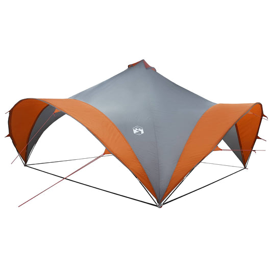 Party Tent with Roof Grey and Orange 500 x 500 x 350 cm Party Tent with Roof Grey and Orange 500 x 500 x 350 cm