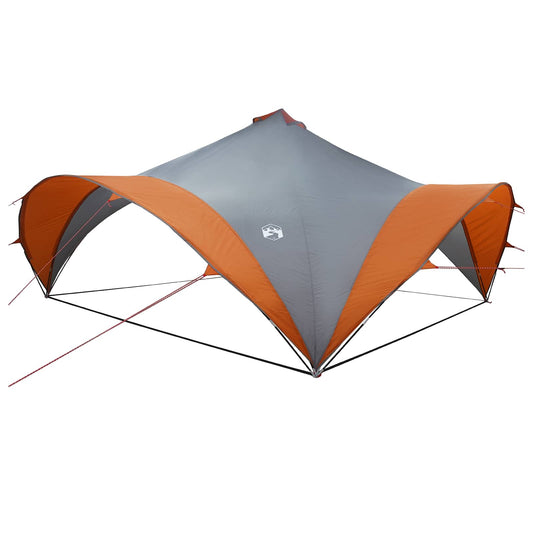 Party Tent with Roof Grey and Orange 600 x 600 x 400 cm Party Tent with Roof Grey and Orange 600 x 600 x 400 cm