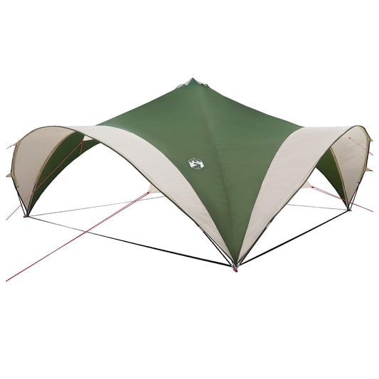 Party Tent Green 400 x 400 x 320 cm Polyester and Steel Party Tent Green 400 x 400 x 320 cm Polyester and Steel