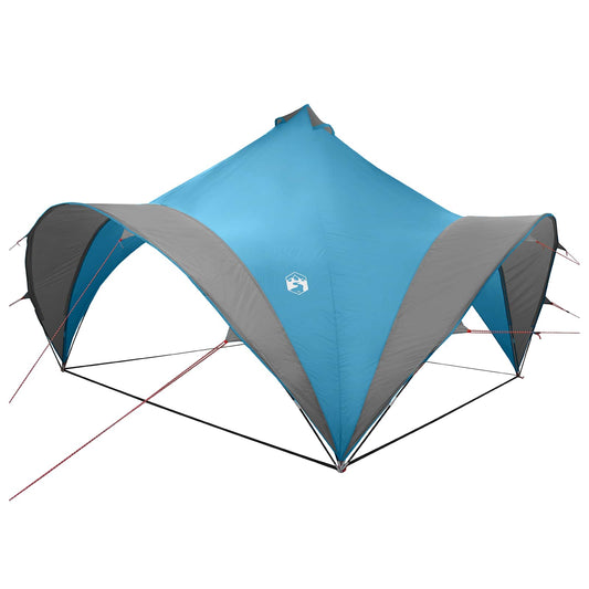 Party Tent Blue 400 x 400 x 320 cm Polyester and Steel Party Tent Blue 400 x 400 x 320 cm Polyester and Steel