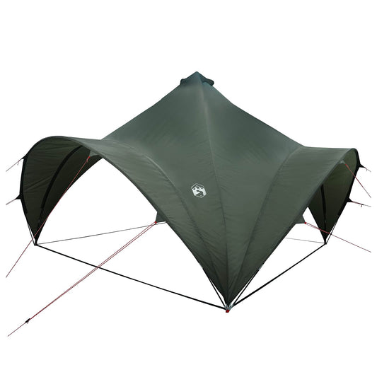 Party Tent 400 x 400 x 320 cm Army green Polyester and Steel Party Tent 400 x 400 x 320 cm Army green Polyester and Steel