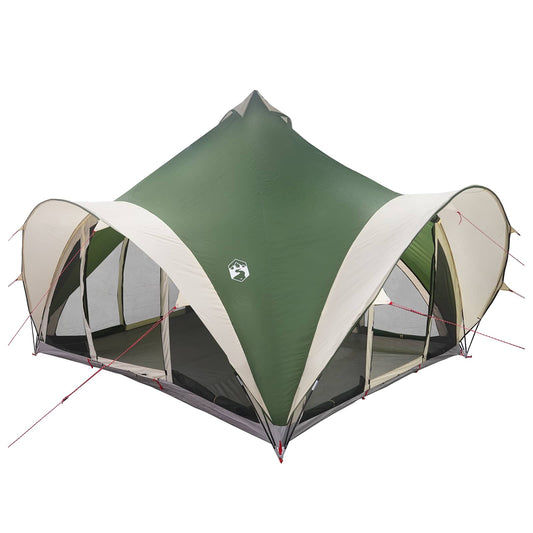 Tipi Tent with Roof Green 6-Person Polyester and Steel Tipi Tent with Roof Green 6-Person Polyester and Steel