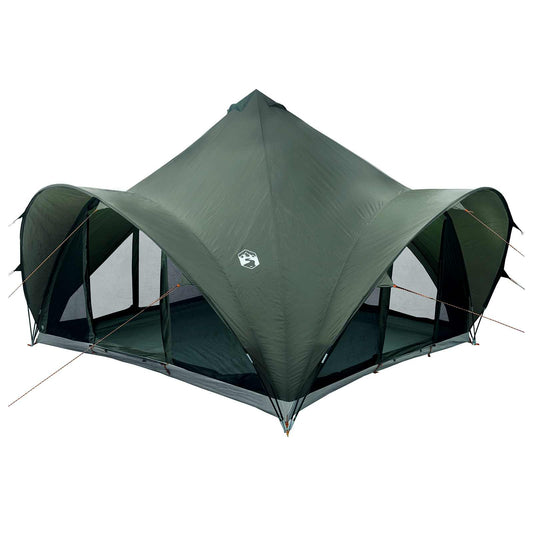 Tipi Tent with Roof Army green 6-Person Polyester and Steel Tipi Tent with Roof Army green 6-Person Polyester and Steel