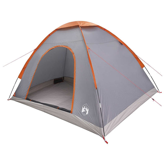 Camping Tent 4-Person Grey and Orange Camping Tent 4-Person Grey and Orange