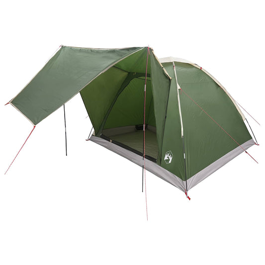 Camping Tent 4-Person Green Polyester and Steel Camping Tent 4-Person Green Polyester and Steel