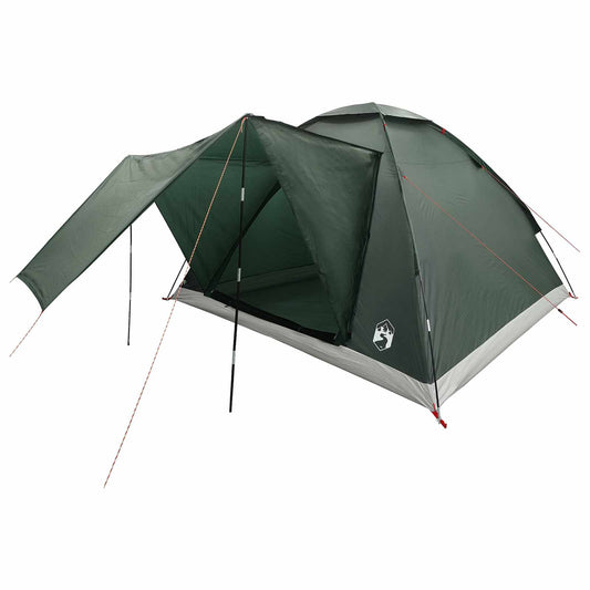 Camping Tent 4-Person Army Green Polyester and Steel Camping Tent 4-Person Army Green Polyester and Steel