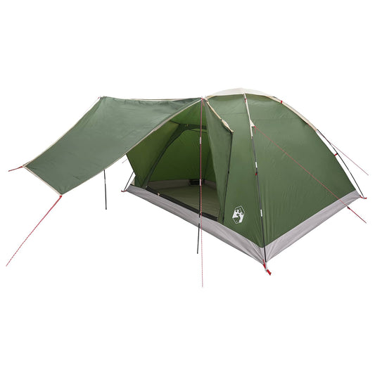 Camping Tent 6-Person Green Polyester and Steel Camping Tent 6-Person Green Polyester and Steel
