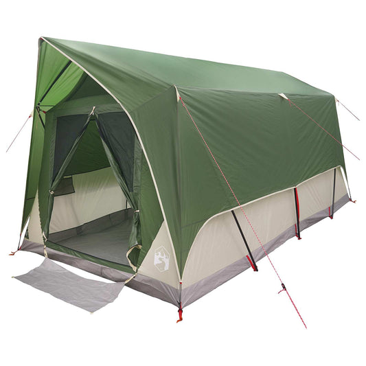 Tunnel Tent with Roof Green 8-Person Polyester and Steel Tunnel Tent with Roof Green 8-Person Polyester and Steel