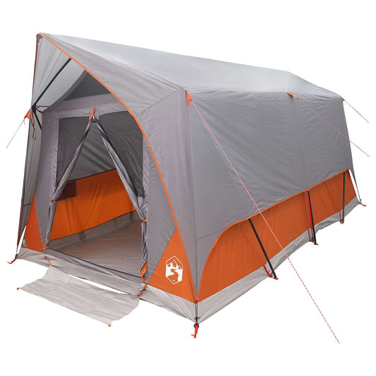 Tunnel Tent Grey and Orange 8-Person Polyester and Steel Tunnel Tent Grey and Orange 8-Person Polyester and Steel