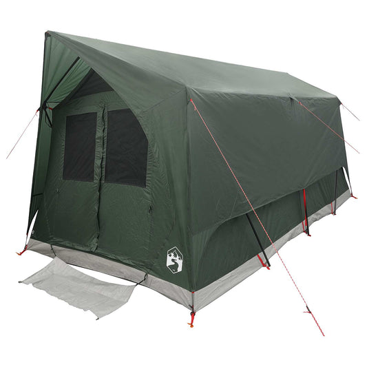 Tunnel Tent with Roof Army green 8-Person Polyester and Steel Tunnel Tent with Roof Army green 8-Person Polyester and Steel